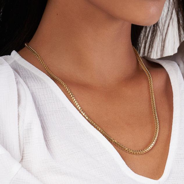 14K Yellow Gold 3MM Franco Chain