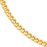 14K Gold 3.40MM Hollow Square Franco Chain Bracelet