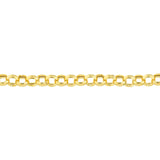 14K Gold 3.75MM Hollow Rolo Chain Bracelet