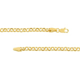 14K Gold 3.75MM Hollow Rolo Chain Bracelet