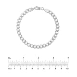 14K Gold 7MM Flat Open Cuban Chain Bracelet