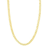 14K Gold 7MM Flat Open Cuban Chain