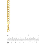 14K Gold 7MM Flat Open Cuban Chain