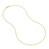 14K Two Tone Gold 1.35MM Dorica Chain Necklace