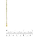 14K Two Tone Gold 1.35MM Dorica Chain Necklace