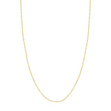 14K Two Tone Gold 1.35MM Dorica Chain Necklace