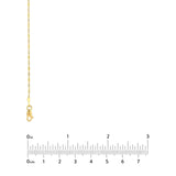 14K Two Tone Gold 1.35MM Dorica Chain Necklace