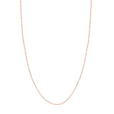 14K Two Tone Gold 1.35MM Dorica Chain Necklace