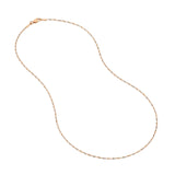 14K Two Tone Gold 1.35MM Dorica Chain Necklace