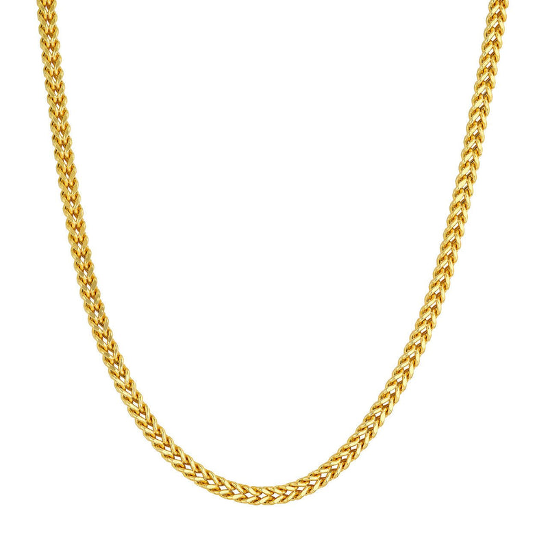 14K Gold 4MM Hollow Figaro Chain Necklace