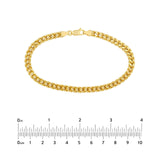 14K Gold 4MM Hollow Figaro Chain Bracelet