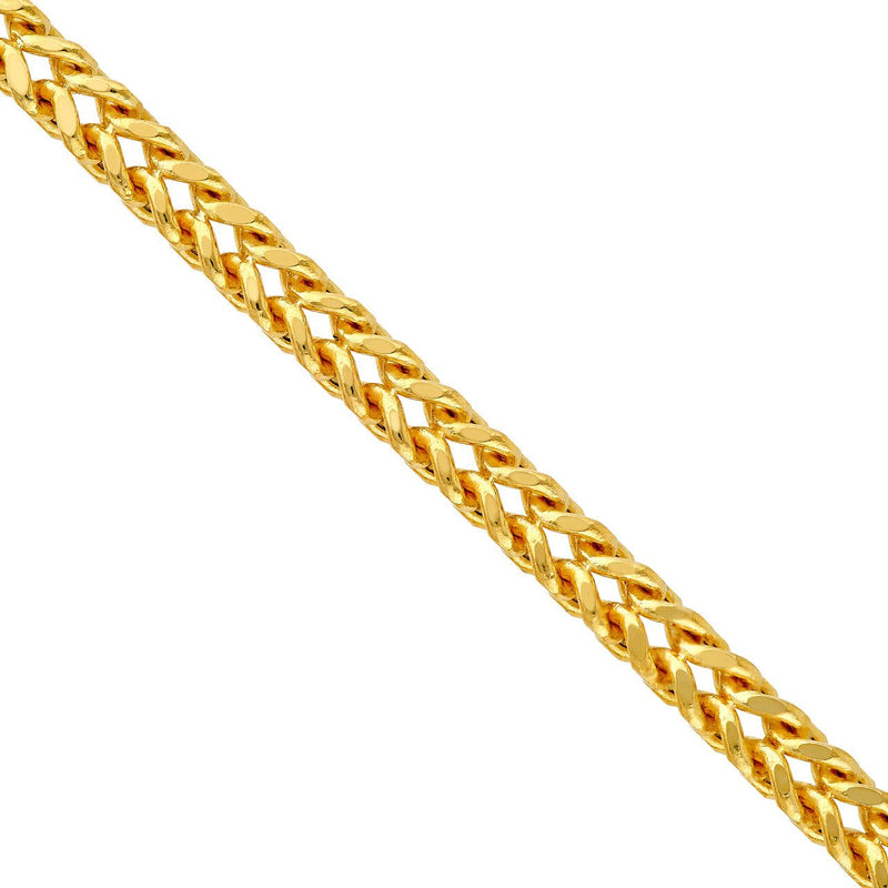 14K Gold 4MM Hollow Figaro Chain Necklace