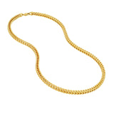 14K Gold 4MM Hollow Figaro Chain Necklace