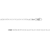 14K Gold 1.95MM Diamond Cut Paper Clip Bracelet