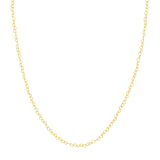 14K Gold Twist Heart Chain Necklace