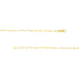 14K Gold Twist Heart Chain Necklace