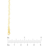 14K Gold Twist Heart Chain Necklace