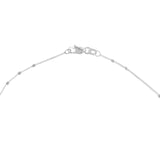 14K Gold Triple Bead Saturn Chain Anklet