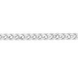 14K Gold Round Diamond Cut Franco Chain Bracelet