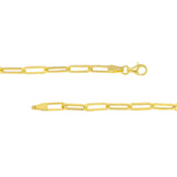 14K Gold 3.80MM Paper Clip Bracelet