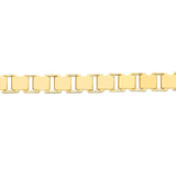 14K Gold 2MM Box Chain Bracelet
