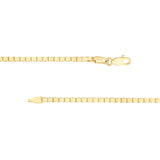 14K Gold 2MM Box Chain Bracelet
