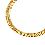 14K Gold 2.15MM Oval Snake Chain Bracelet
