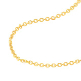 14K Gold 1MM Diamond Cut Cable Chain Bracelet