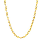14K Gold 3.35MM Diamond Cut Valentino Chain Necklace