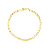 14K Gold 3.35MM Diamond Cut Valentino Chain Bracelet