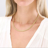 14K Gold Popcorn Statement Chain Necklace