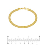 14K Gold Popcorn Statement Chain Bracelet