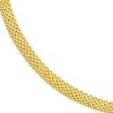 14K Gold Popcorn Statement Chain Necklace