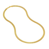 14K Gold Popcorn Statement Chain Necklace