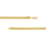14K Gold Popcorn Statement Chain Necklace