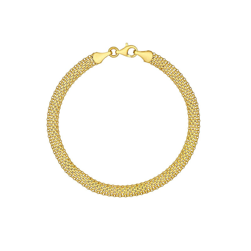 14K Gold Popcorn Statement Chain Bracelet