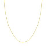 14K Gold 1.05MM Diamond Cut Anchor Chain Necklace