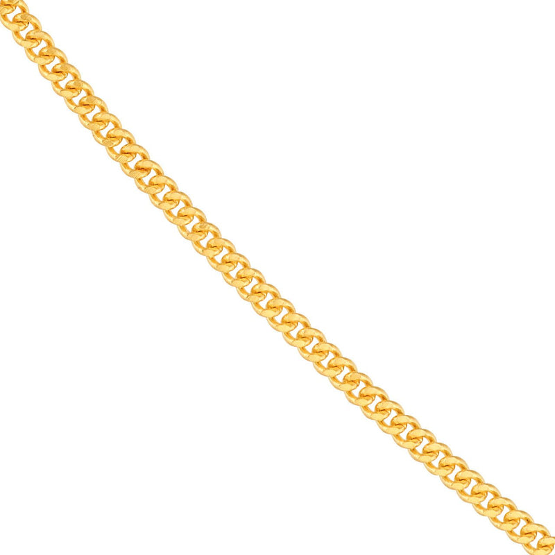 14K Gold 1.05MM Curb Chain Necklace