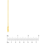 14K Gold 1.05MM Curb Chain Necklace