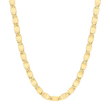 14K Gold 4.20MM Diamond Cut Valentino Chain Necklace