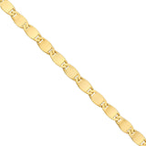 14K Gold 4.20MM Diamond Cut Valentino Chain Necklace