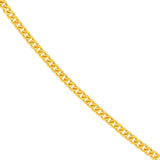 14K Gold 0.90MM Curb Chain Necklace