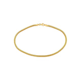 14K Gold Snake Anklet
