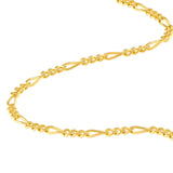 14K Gold 1.90MM Figaro Chain 3+1 Chain
