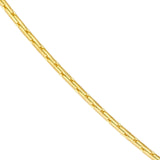 14K Gold 0.80MM Diamond Cut Forzentina Chain Necklace