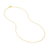 14K Gold 0.80MM Diamond Cut Forzentina Chain Necklace