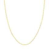 14K Gold 2.50MM Piatto Chain Necklace