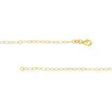 14K Gold 2.50MM Piatto Chain Necklace