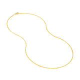 14K Gold 1.50MM Bar and Bead Chain Necklace