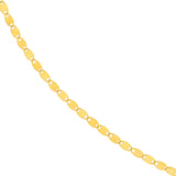 14K Gold 1.65MM Diamond Cut Valentino Chain Necklace